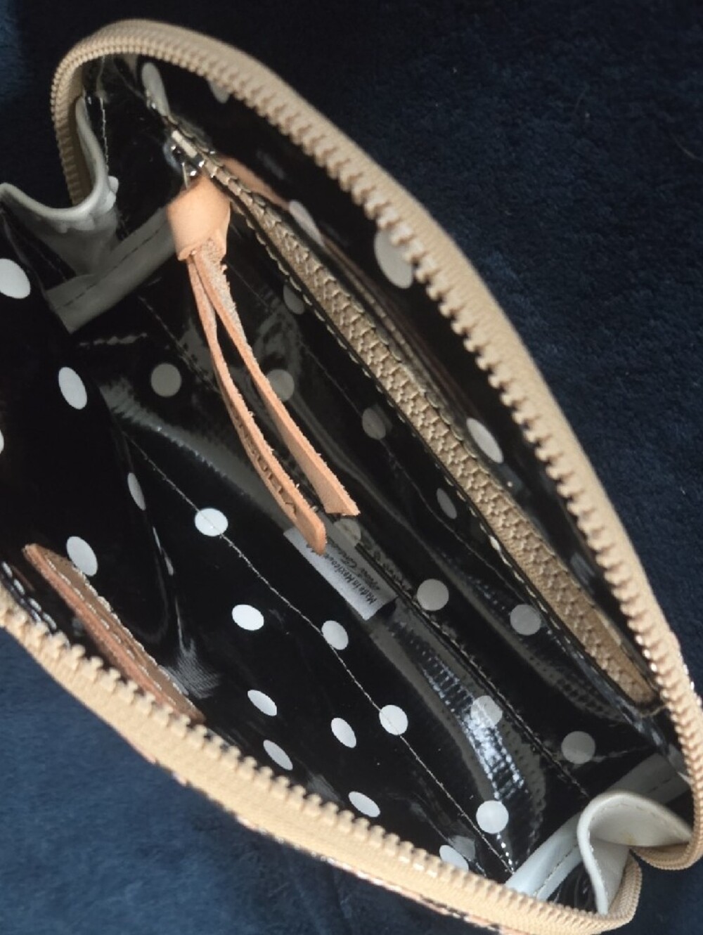 Leopard Print Dome Cosmetic Case in Beige and Black *SOLD OUT ONLINE* - Picture 7 of 12